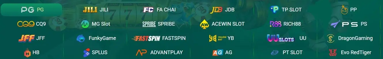 06 nhà cung cấp game slot uy tín