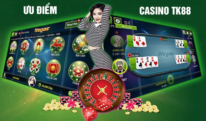Ưu điểm casino TK88